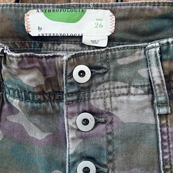 Anthropologie sz 26 Camouflage Cargo Skinny Pants - Picture 2 of 8